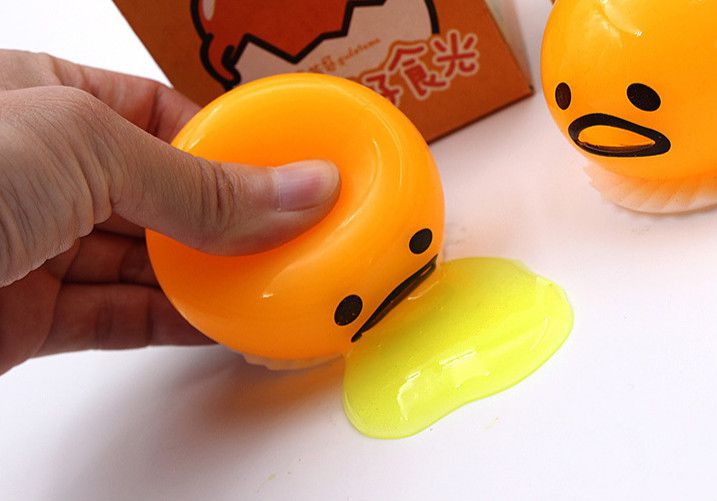 懒蛋蛋抖音蛋黄哥会呕吐吐的蛋黄君解压捏捏乐减压发泄儿童小玩具黄色