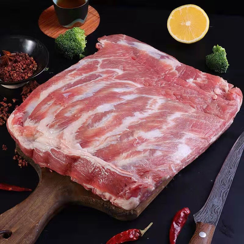 农家散养山林黑土猪精选直排猪肋排土猪肉多肉排骨无杂骨新鲜现杀 黑