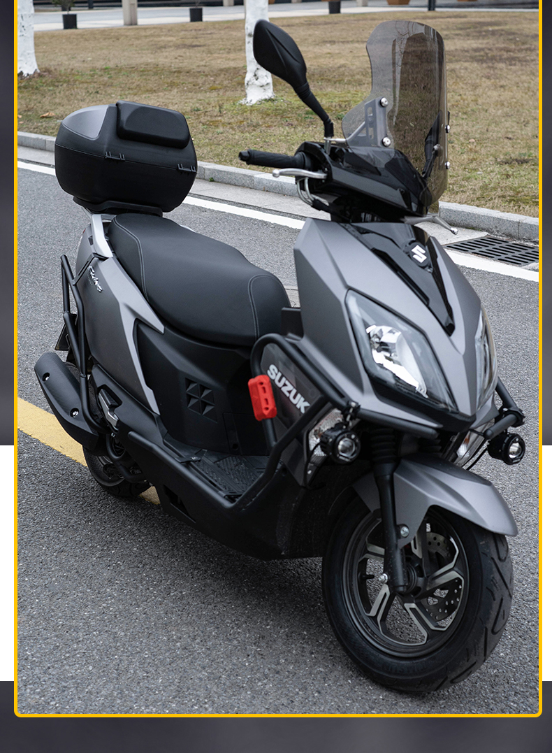 防摔杠uy125t前后保护杠加厚碳钢护杠 黑色前保险杠 黑色保护快【图片