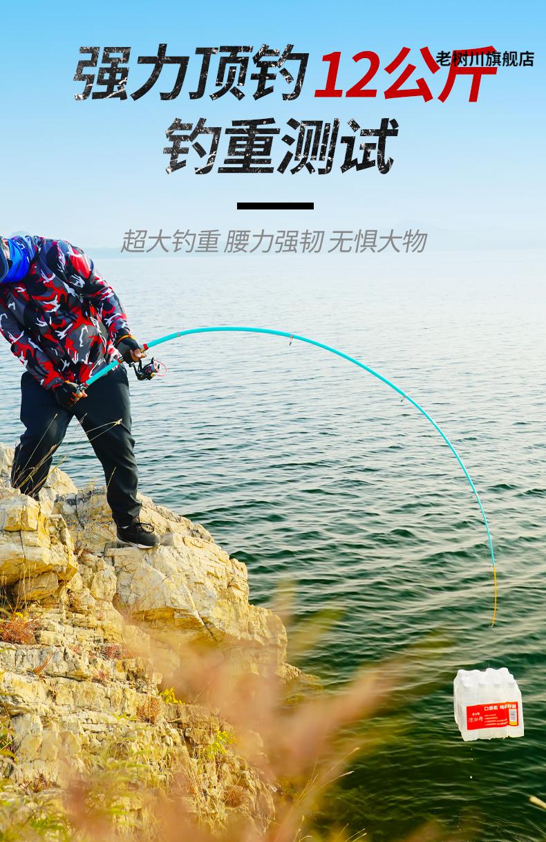 达瓦世嘉鱼竿达瓦伽马海竿海杆套装远投海钓鱼竿甩竿抛竿硬单竿裸竿套