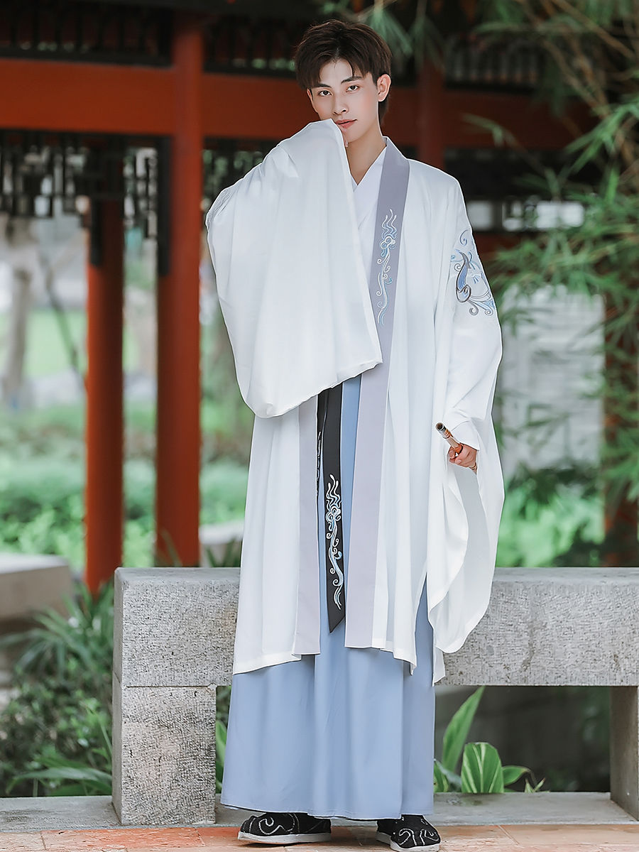 高品质汉服男魏晋风装公子古装书生古风帅气男士仙气飘