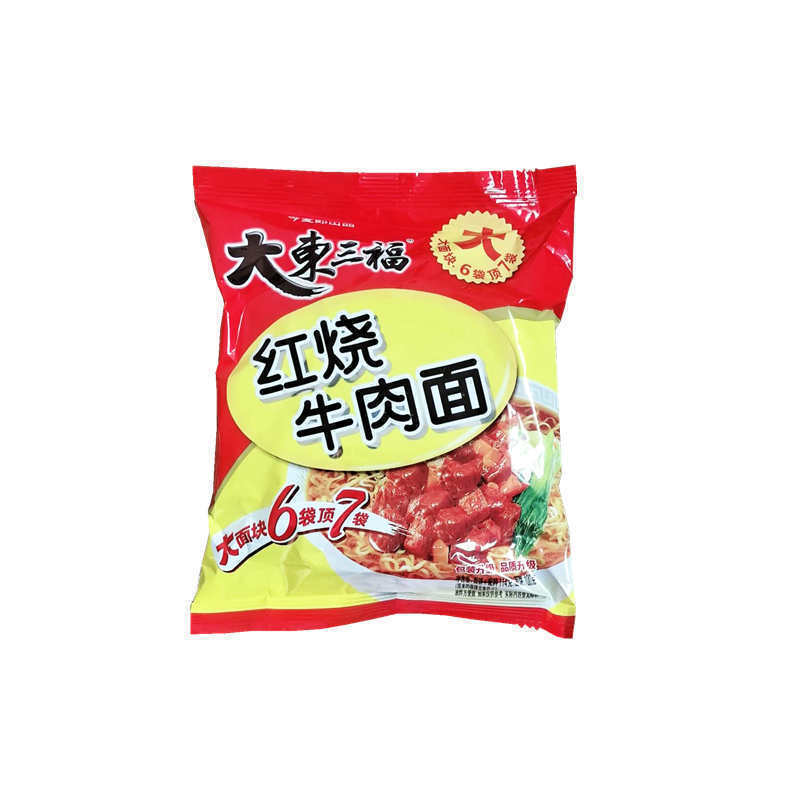 整箱7种口味东三福方便面泡面红烧香辣小鸡炖蘑菇等红烧牛肉面12袋半