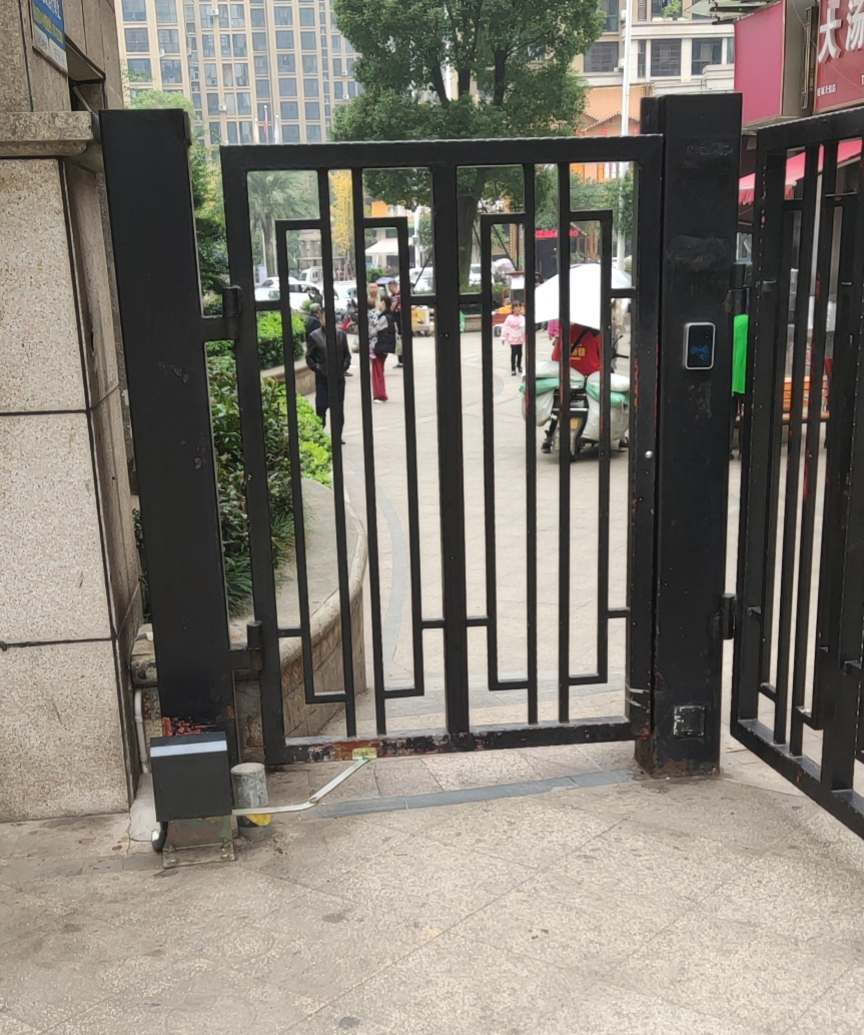 自动开门器 防撞自动开门机曲臂电动闭门器人脸识别小区人行通道门禁