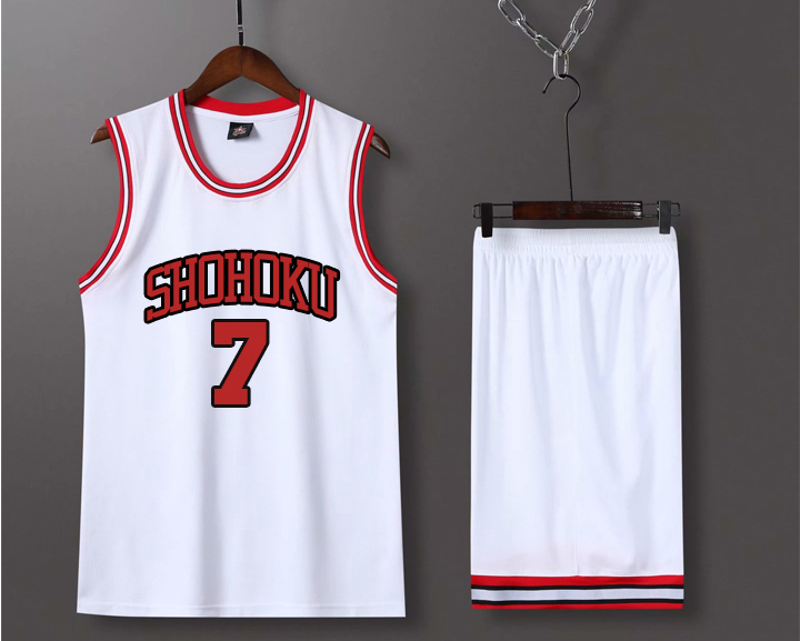 滕讯体育同款灌篮高手球衣湘北队10号樱木花道宫城学生队服定制篮球服