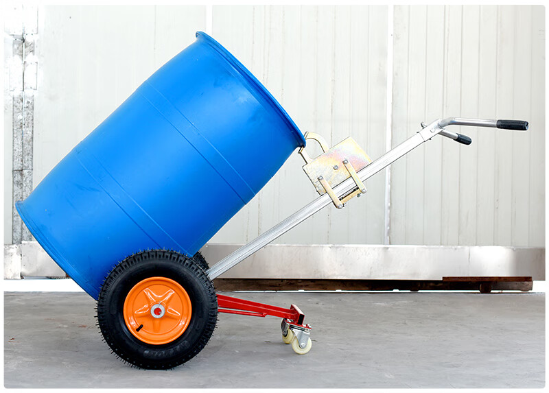 13wl450kg咬嘴油桶搬运车加厚鹰嘴式手推车铁桶塑料桶圆桶拖车de450a