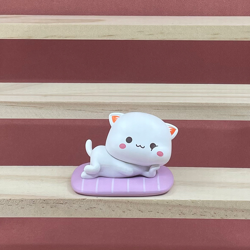蜜桃猫2盲盒 蜜桃猫第二弹盲盒让爱先行系列2代 可爱猫咪潮玩摆件女生