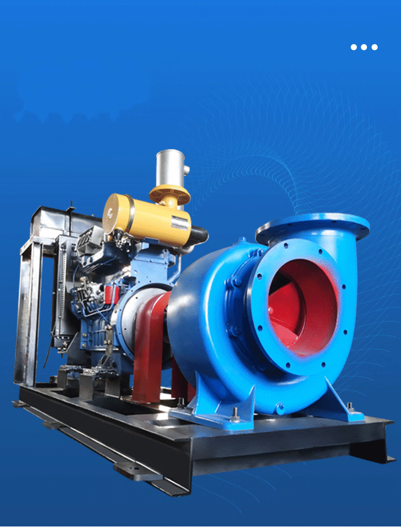 混流泵排涝大流量农用灌溉水泵55kw柴油大型抽水机14寸8寸10 150hw-8