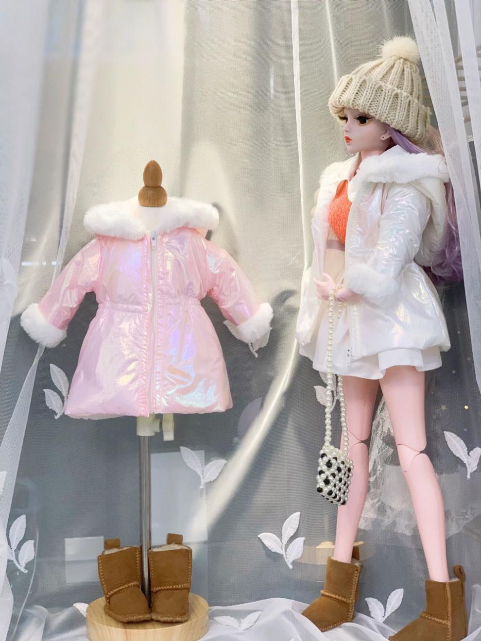 芭比娃娃衣服60cm娃衣棉服超大芭比娃娃六十厘米叶罗丽公主换装衣服没