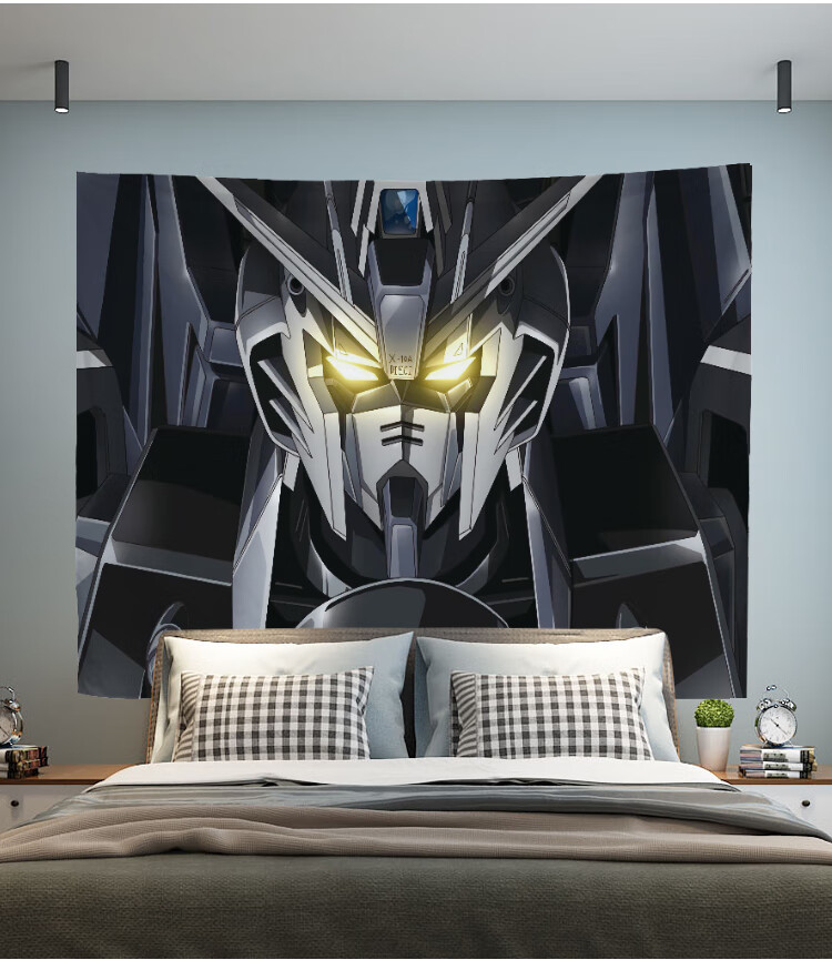 高达挂布机动战士seed挂布ins装饰床头背景布卧室挂毯网红房间墙gd20