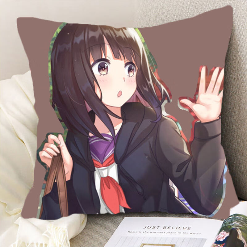 花仟陌七濑胡桃抱枕menherachan动漫二次元枕头萌妹周边靠枕靠垫2040x