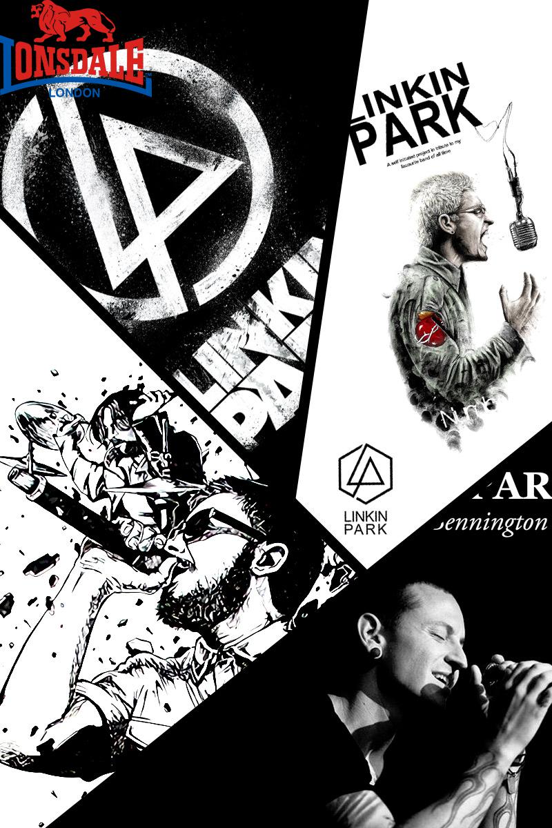 lonsdale品牌官方联名林肯公园短袖t恤男女linkinpark欧美摇滚乐队潮