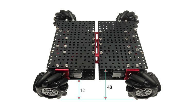 智能送药小车铝合金麦克纳姆轮物流搬运智能小车底盘全向轮万向轮麦轮