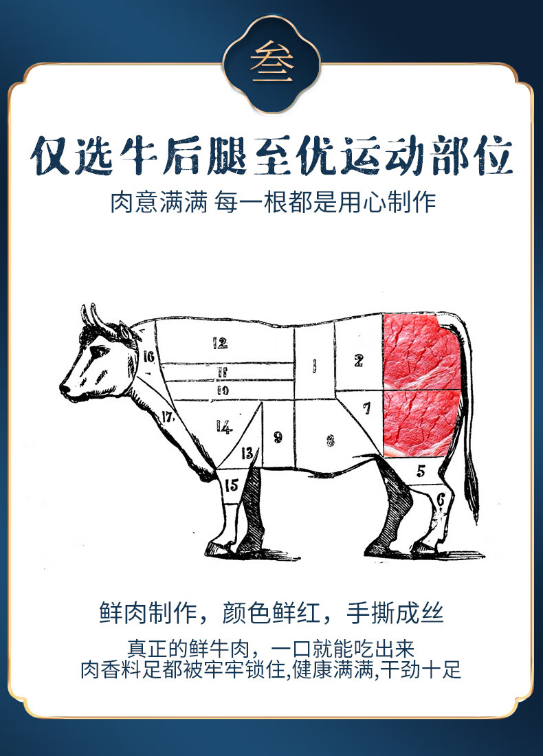 5折 风干牛肉干罐装牦牛肉熟食即食休闲零食食品 超干香辣味2罐 超干