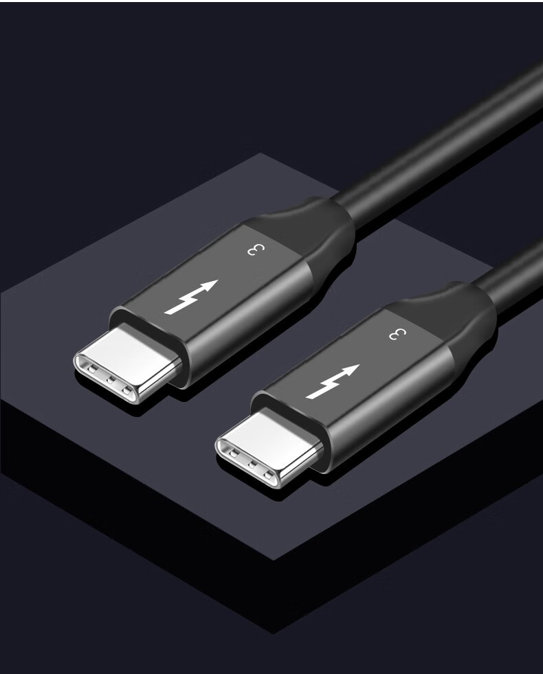 麦硕thunderbolt3雷电3数据线40gbps三星note10 ctoc显示器usb3.
