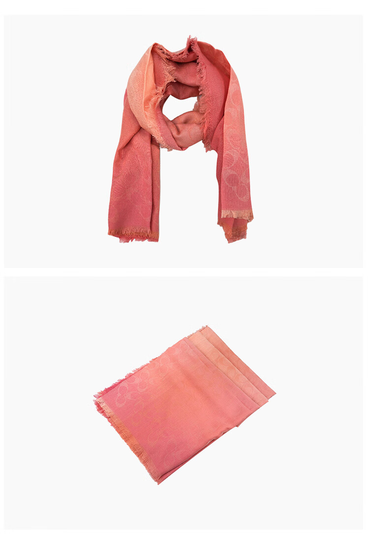 coach蔻驰女士潮流围巾丝巾橙红色89795pxzother