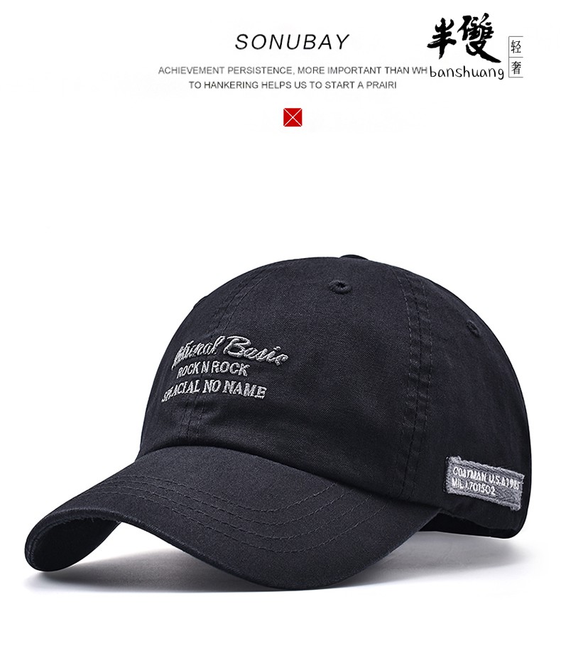 半双品牌轻奢高端中青年男士棒球帽男潮新款太阳帽春秋薄款遮阳帽春秋