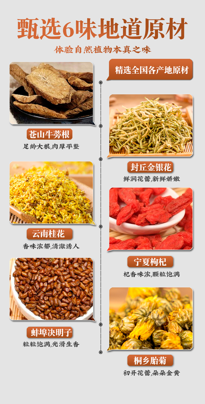 菊花枸杞决明子花茶养生茶包茶金银花胎菊清养桂花三角茶包菊花决明子