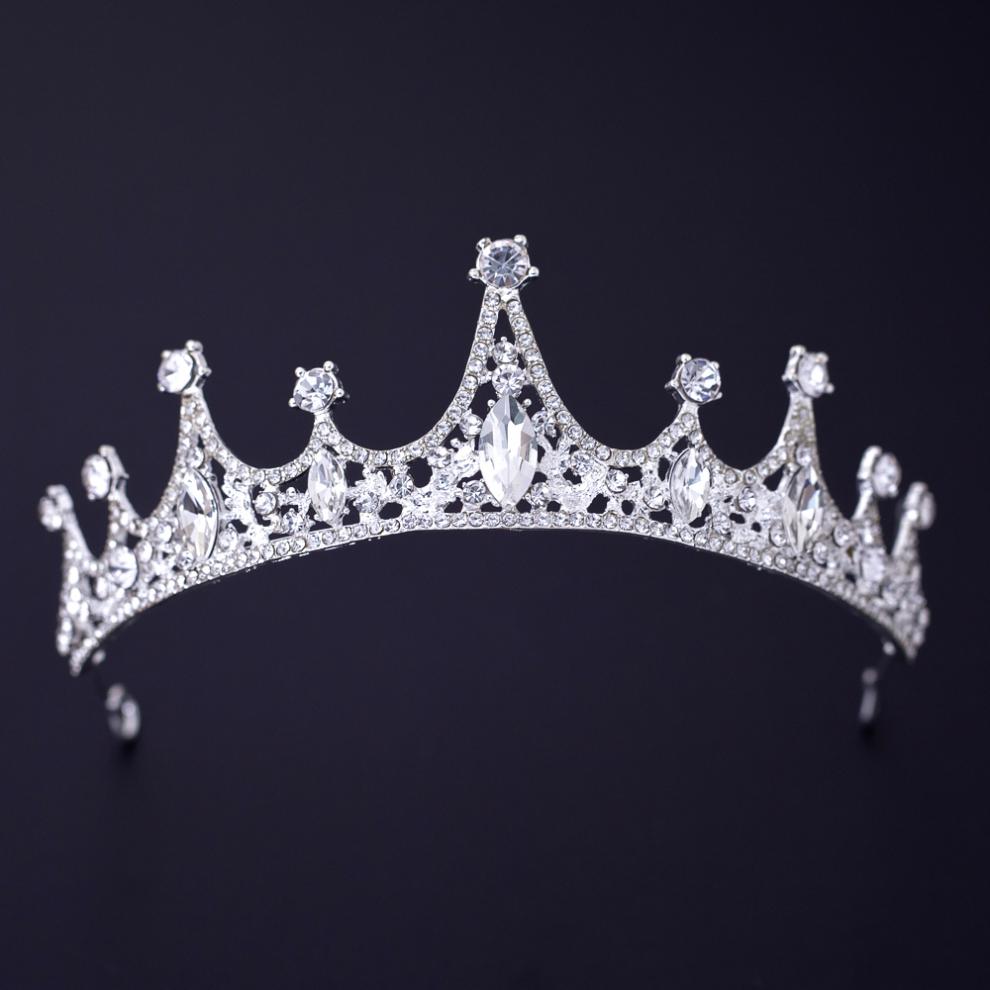 碧家皇冠头饰日韩新娘发箍合金王冠结婚饰品婚纱礼服配饰宴会派对舞台