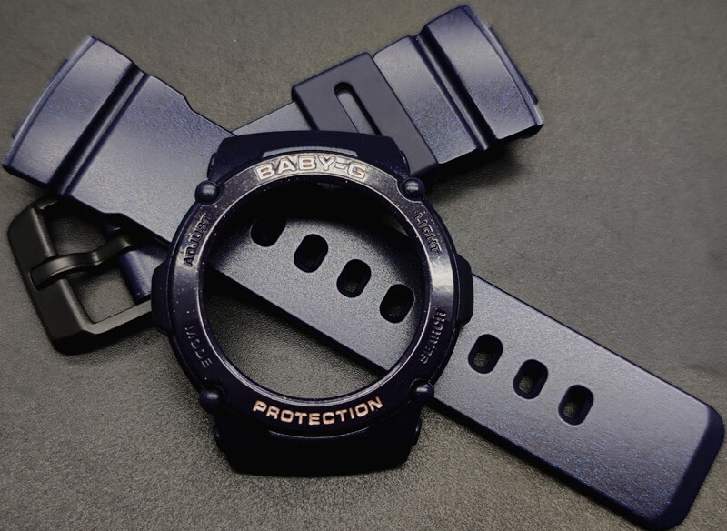 卡西欧配件女士款baby-g树脂材料表带表壳bga-270/bga-2700 bga-270aq