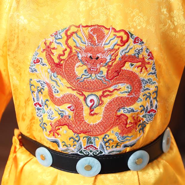唐朝皇帝龙袍汉服儿童古装男童宋朝明朝服装太子服大明舞台演出服影楼