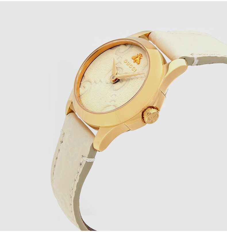 古驰(gucci)全新正品gucci 古驰手表女小蜜蜂系列黑色表带时尚石英