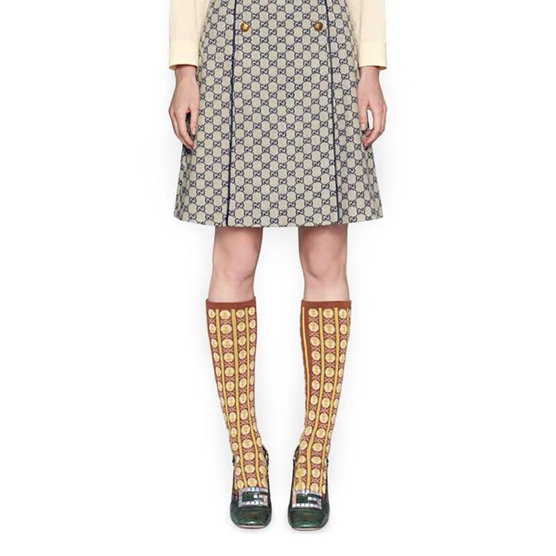 情人节礼物元旦节送礼古驰gucci新款logo半裙高腰百搭a字裙女士现货