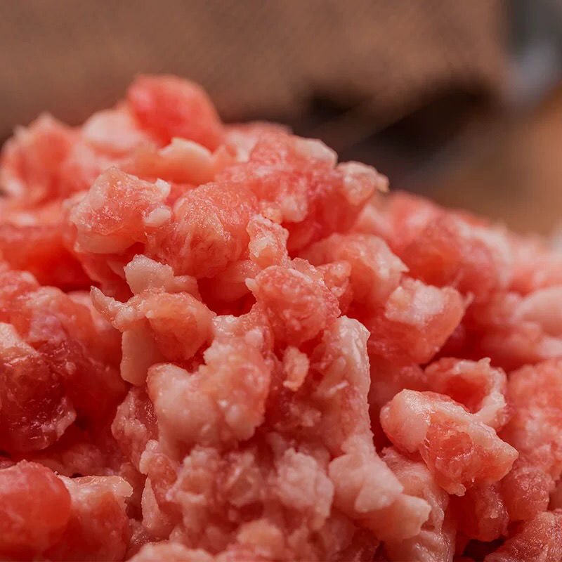 新鲜冷冻土猪肉馅五花肉馅肉沫猪肉丁农家散养瘦肉馅饺子馅新鲜猪肉馅