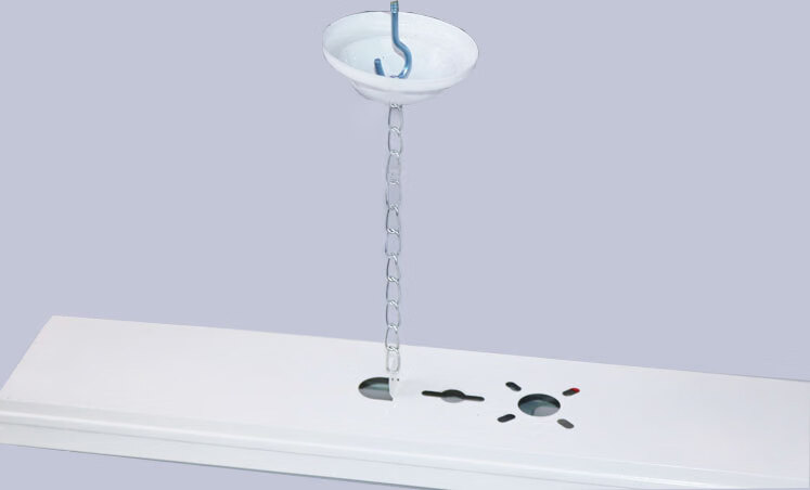 t5t8日光灯吊杆吊链支架杆子荧光灯10mm应急吊链悬挂灯具吊链配件60