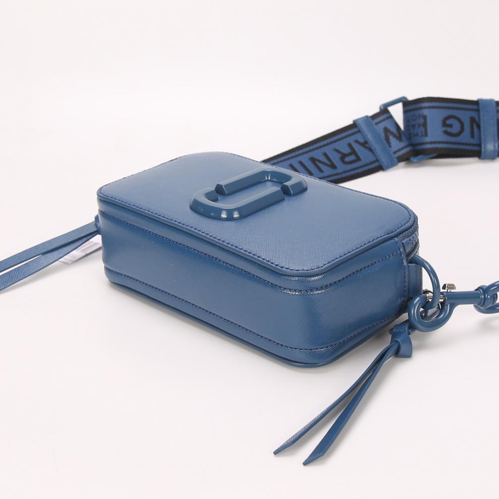 qukxf 新款marc jacobs相机包mj女包宽肩带时尚撞色百搭牛皮单肩斜