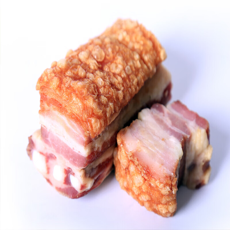 京选优品云南特产泡皮肉油炸肉500克腊肉真空脆皮肉五花肉烟熏肉年货