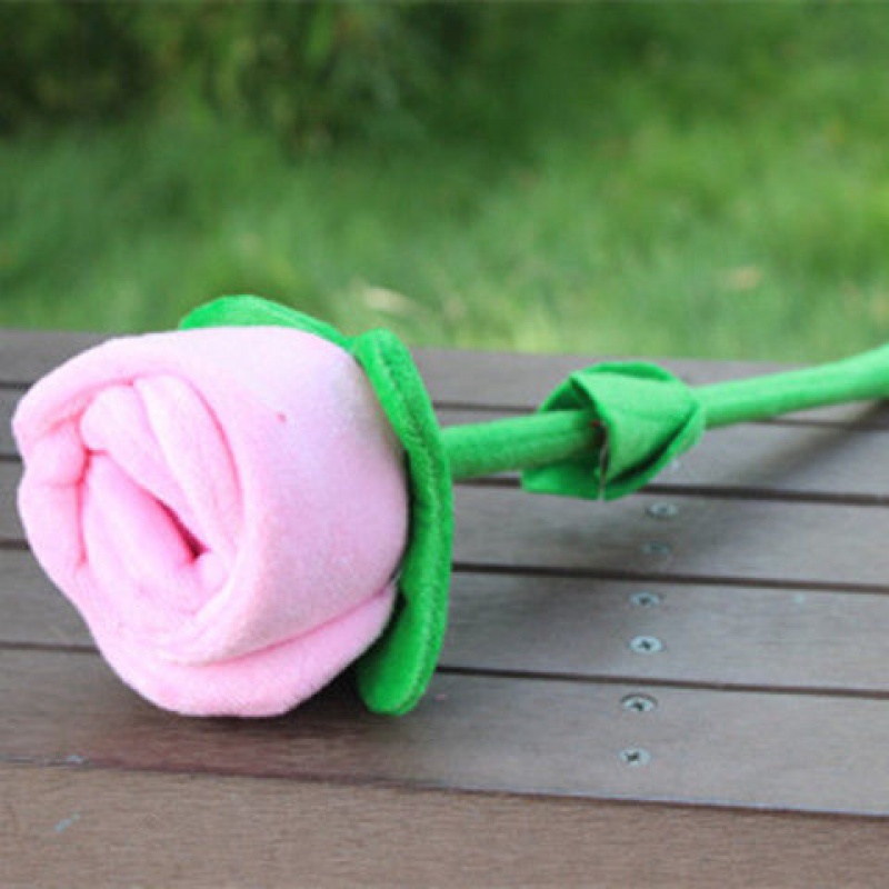 迪士尼网红同款仿真花朵女友礼物花朵按摩棒玩偶玫瑰花敲背棒毛绒玩具