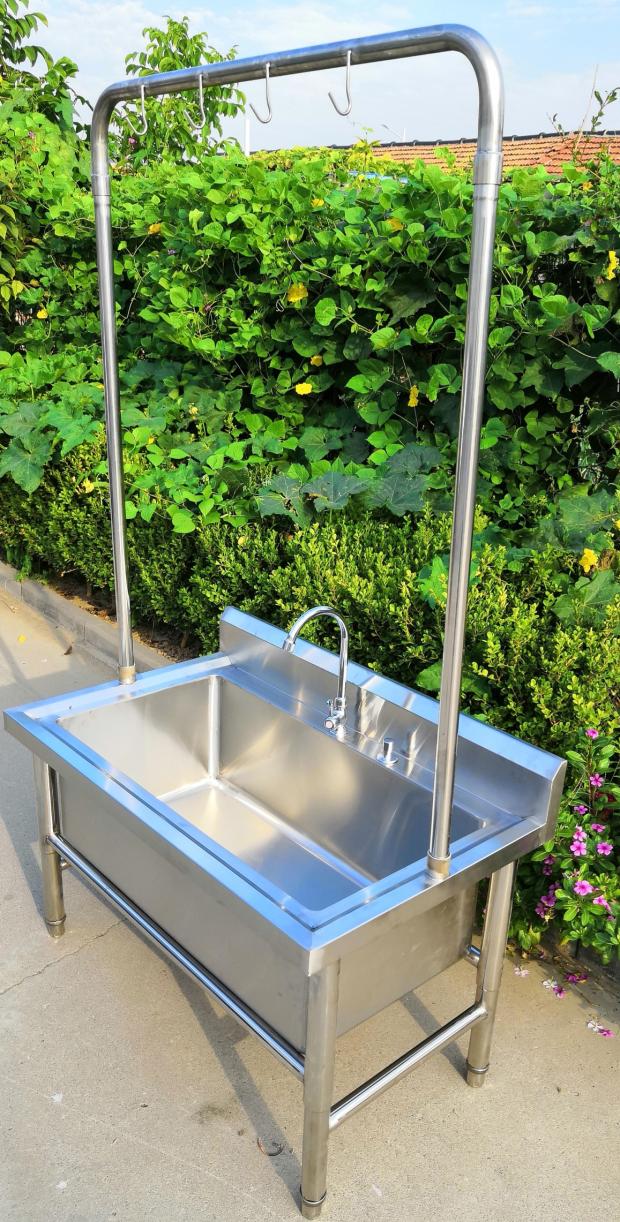 不锈钢拖把池洗物池墩布池拖布池水池洗刷池食堂酒店学校拖把池 高架