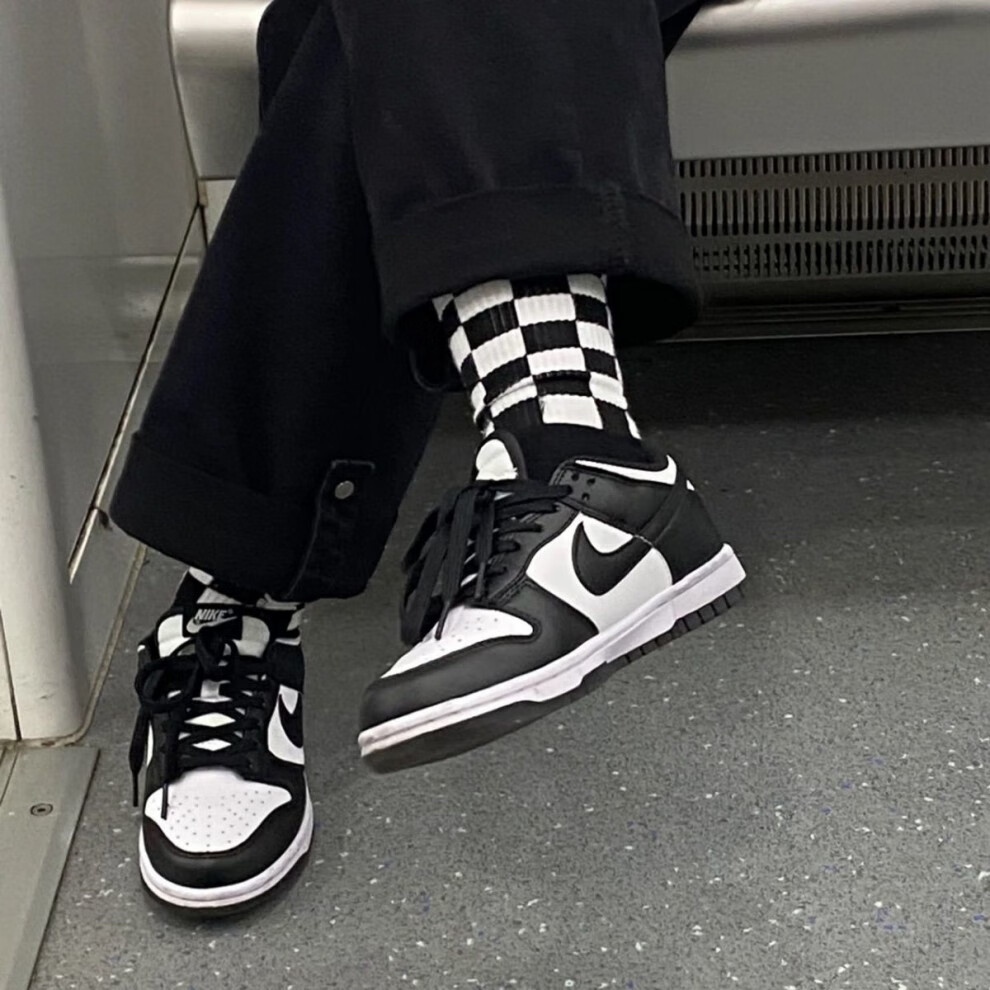 耐··克ni··ke空军一号女dunk sb黑白熊猫头层皮高品质系列情侣鞋