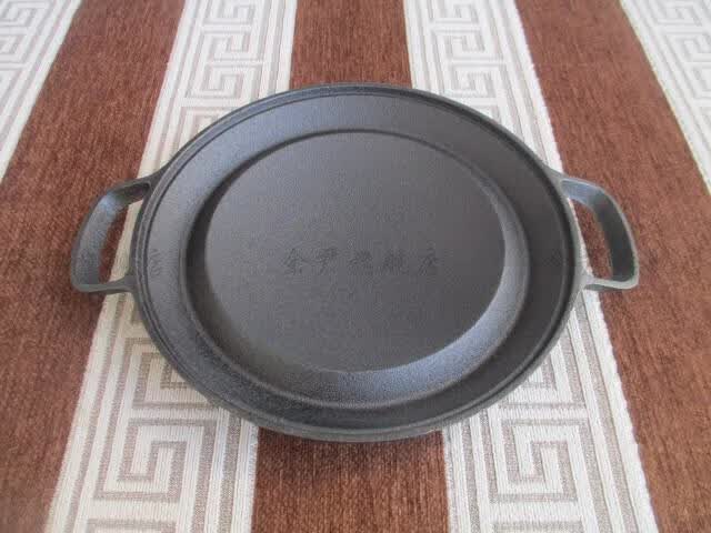 粗粮饼折锅铸铁摊黄儿锅加厚黄煎不翻鏊无涂层粗粮饼折锅不粘锅耨耨