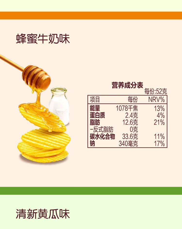 薯愿104g五口味组合焙烤薯原味蜂蜜番茄牛排黄瓜膨化零食清新番茄味3