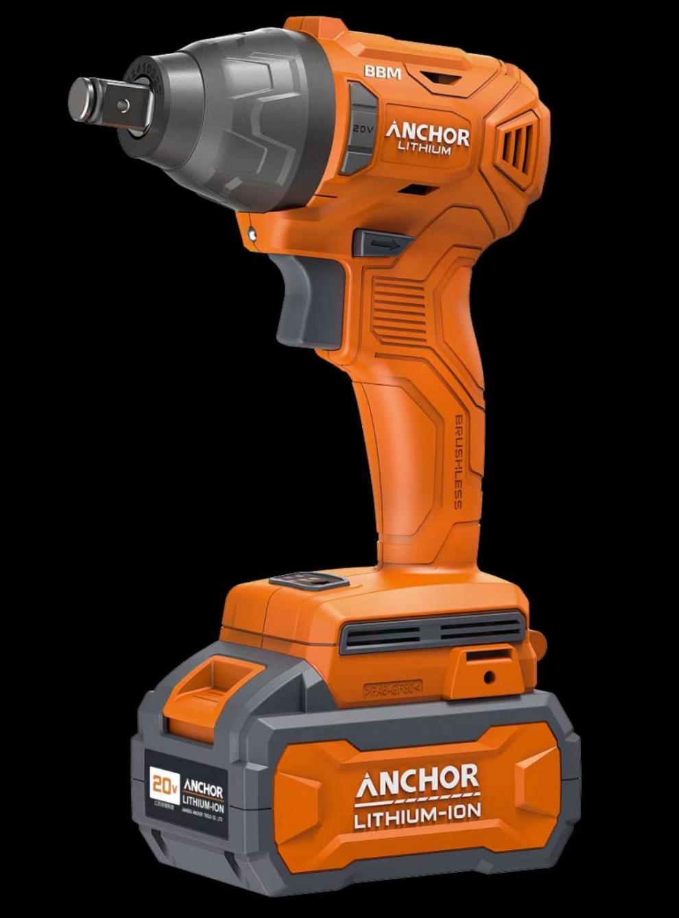 铁锚同款电动扳手锂电无刷冲击大扭力工业型架子工木工汽修风炮工具