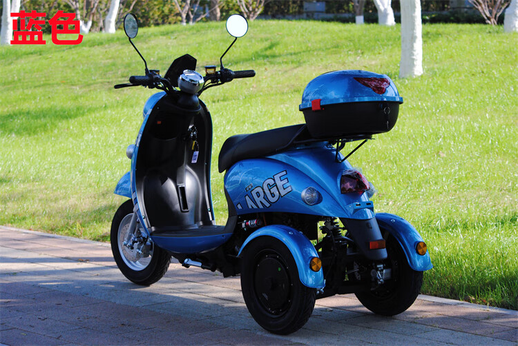 小龟电动三轮车不倒翁摇摆电瓶车高速电摩爬坡外卖家用代步 前后三