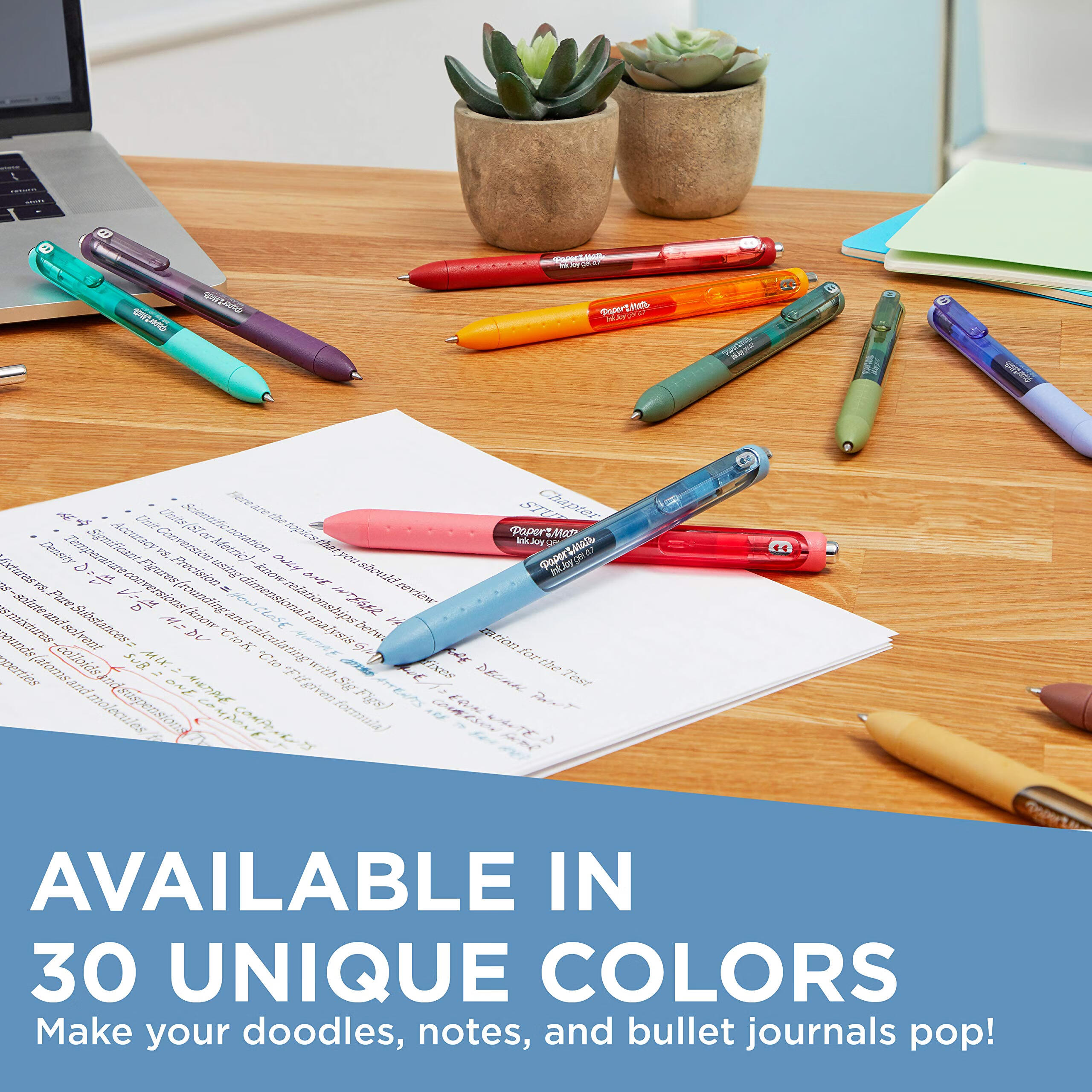 PAPER MATE gel Pen 0.7mm medium and thick colored pen core, ergonomic grip with press, 36 colors, 1 piece * 36 pieces set thumbnail 3
