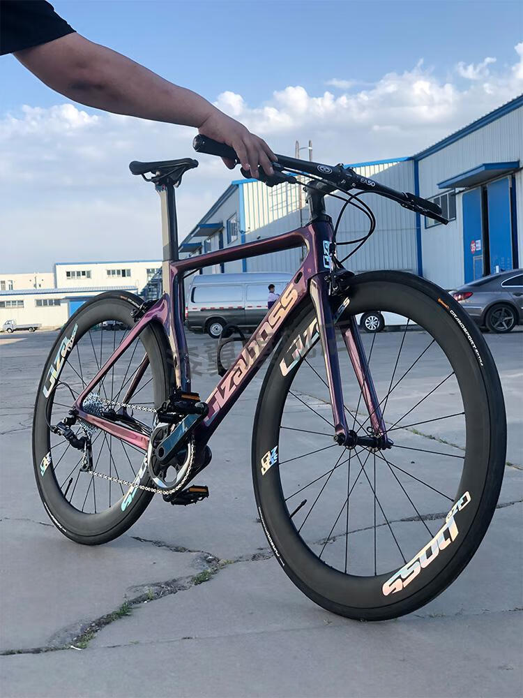 瑞豹公路车 gizaboss碳纤维公路自行车ut变速支持速联无线电变c夹碟刹