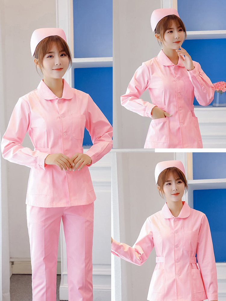 护士服长袖秋冬装女修身护士服护士裤分体套装短款医院护工工作服医护
