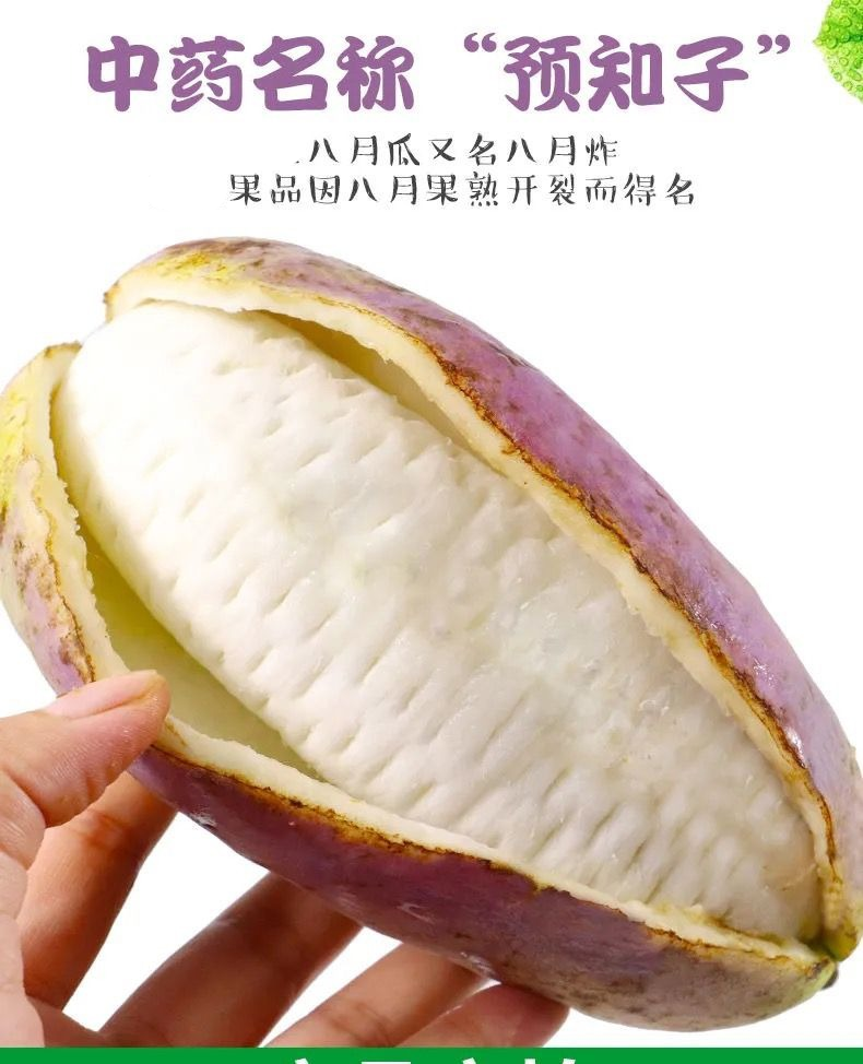 八月瓜鲜果八月炸新鲜水果稀奇古怪木通果九月炸批发预售 3斤大果