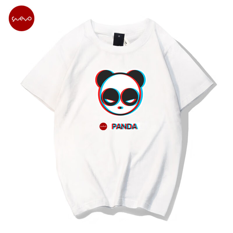 熊猫panda短袖t恤绝地求生衣服情侣半袖男暴力吃鸡panda3d头像蓝色180