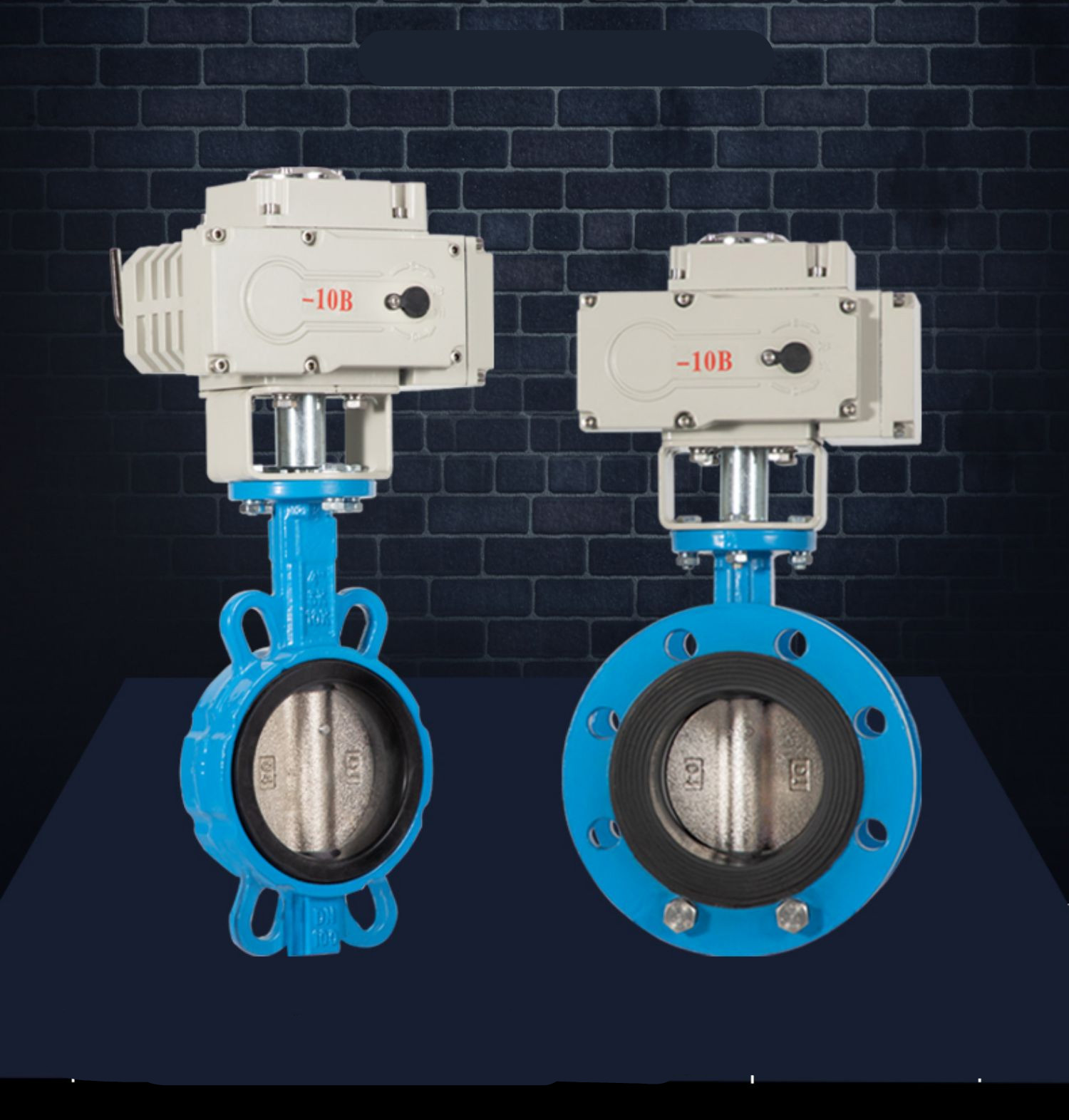 电动法兰对夹式软密封通风蝶阀d971x16dn300250200150水阀法兰dn300