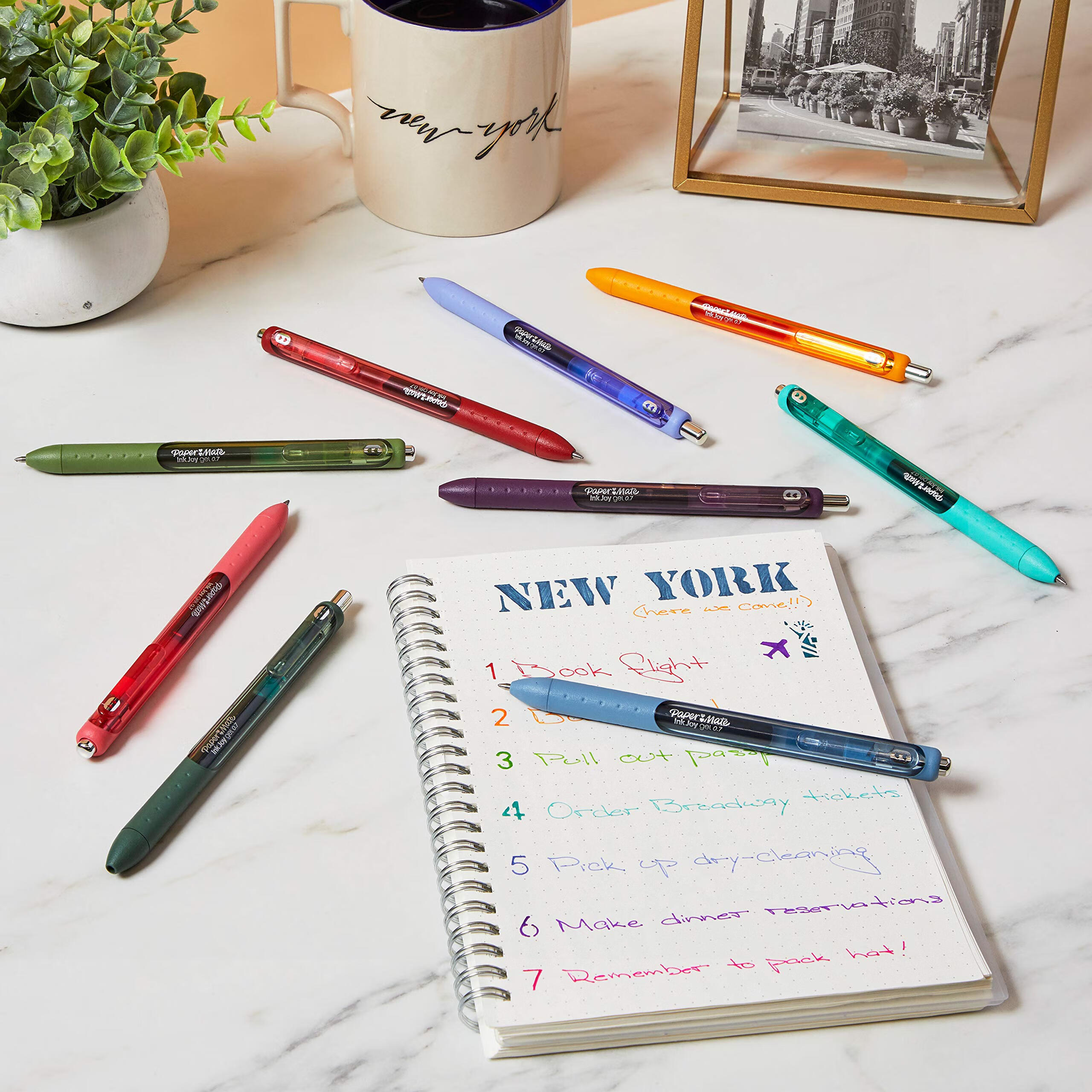 PAPER MATE gel Pen 0.7mm medium and thick colored pen core, ergonomic grip with press, 36 colors, 1 piece * 36 pieces set thumbnail 5
