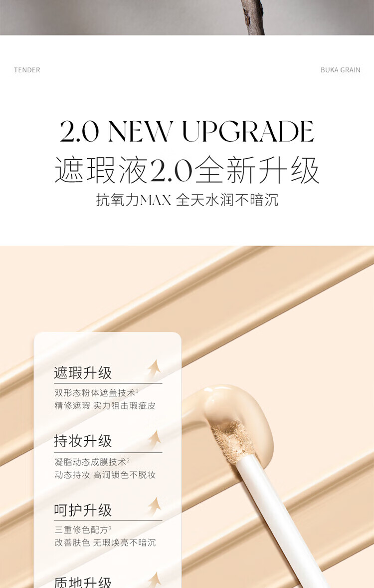 UNNY CLUB遮瑕液遮瑕膏遮盖黑眼圈泪沟斑点痘印提亮阴影修容叠涂不卡粉男女 感官无瑕四色遮瑕盘