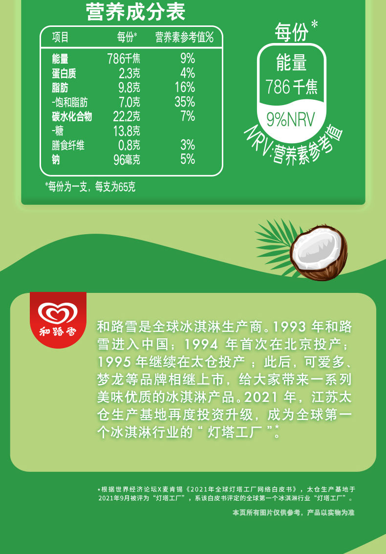 和路雪可爱多布朗尼椰子甜筒冰淇淋雪糕冷饮展志曼智 24支布朗尼小奶