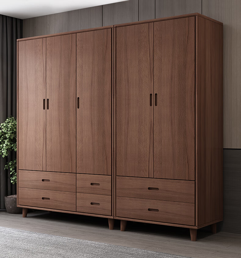 g391胡桃色三门衣柜定制款 3门 需自行组装定制款【图片 价格 品牌