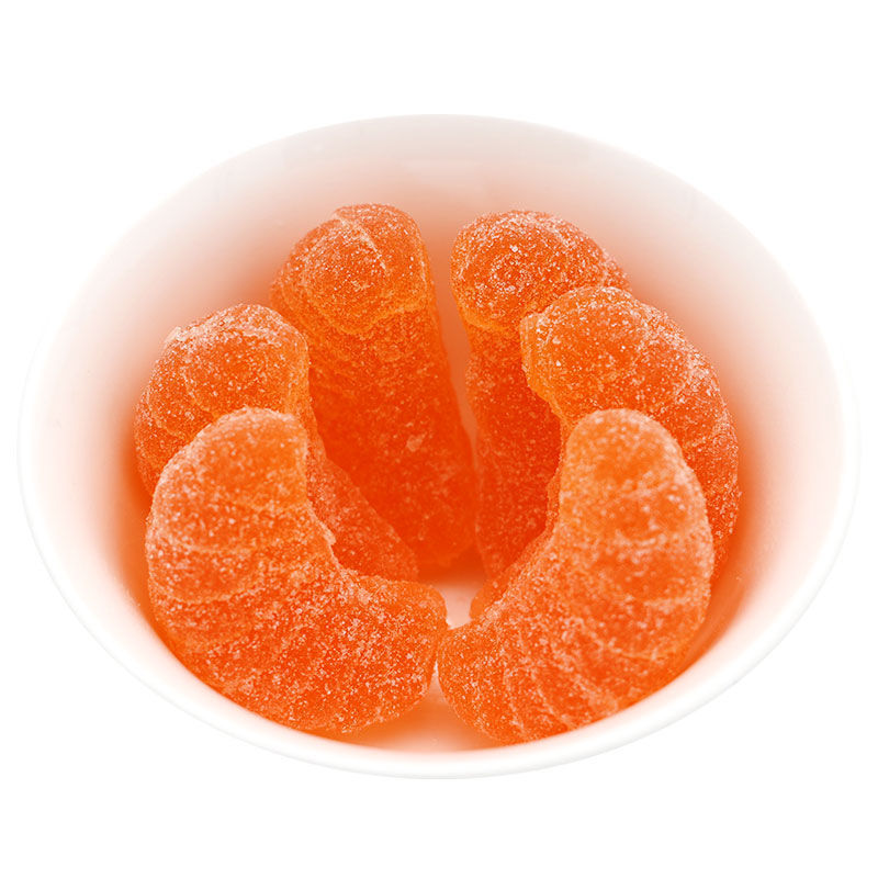 大桔大利桔子味香橙软糖490g袋装30颗橘子瓣果汁水果零食糖果 大桔