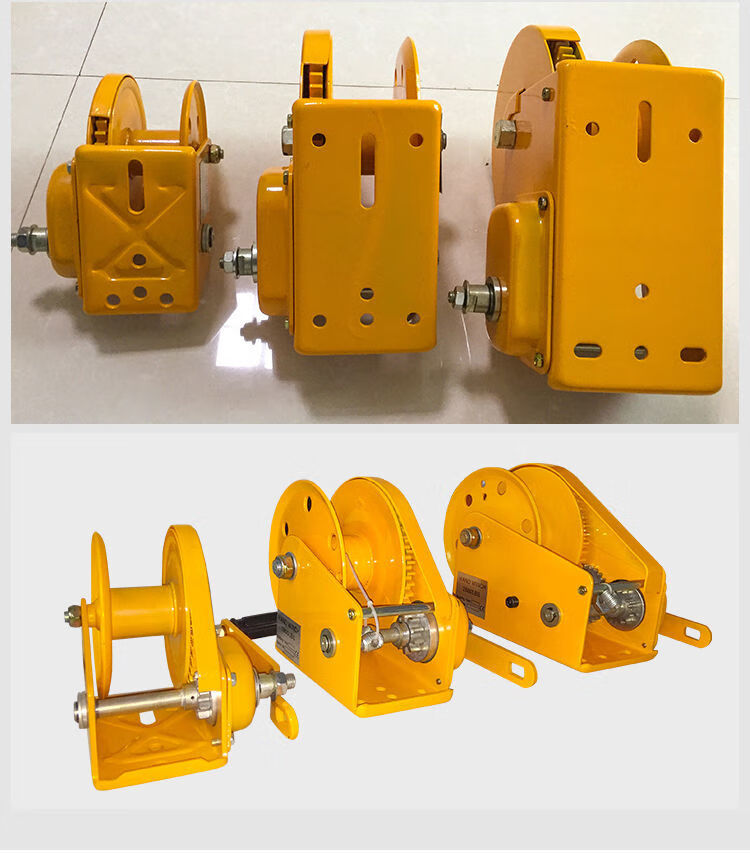 手摇绞盘家用牵引葫芦起重升降吊机提升机双向自锁手动卷扬机2600磅20