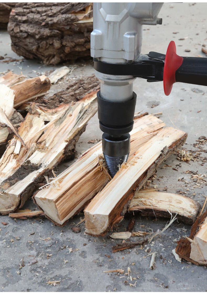 柒言劈柴钻头家用劈材神器破柴机电动工具分裂大号辟农村木头专用开